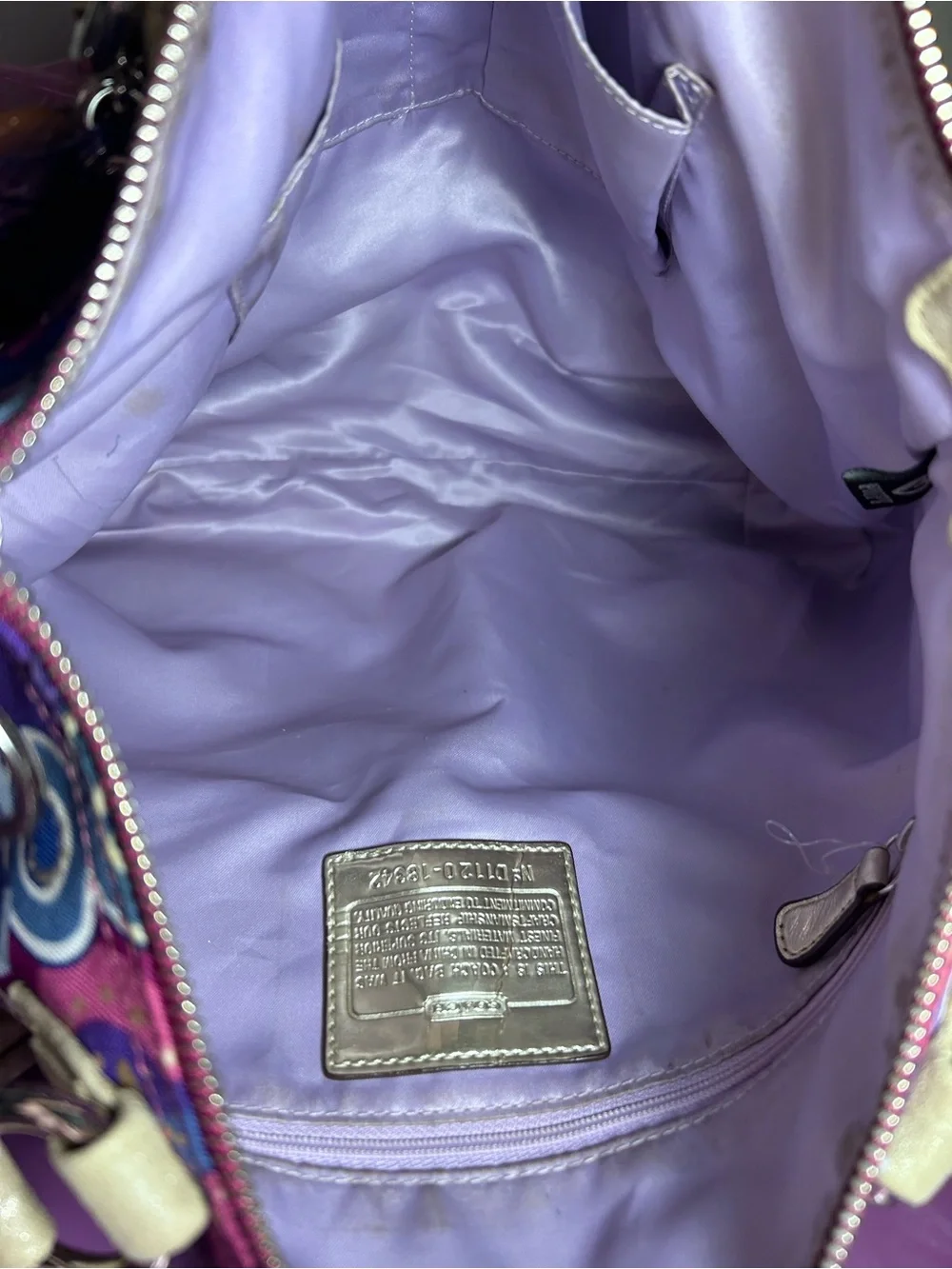 Coach Poppy Graffiti Glam (2011) Signature Print Tote